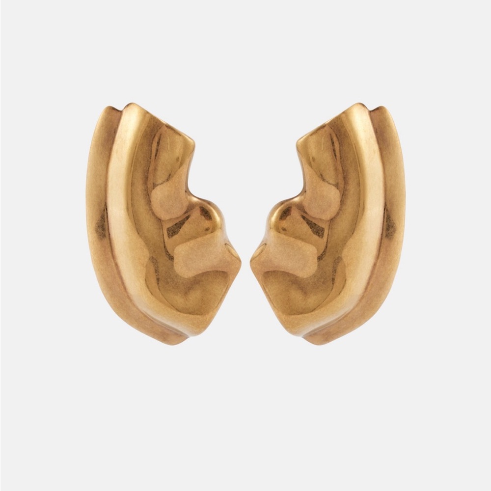 KHAITE Amato gold-plated earrings